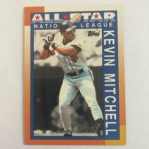 Topps 1990 Kevin Mitchell Baseball Card